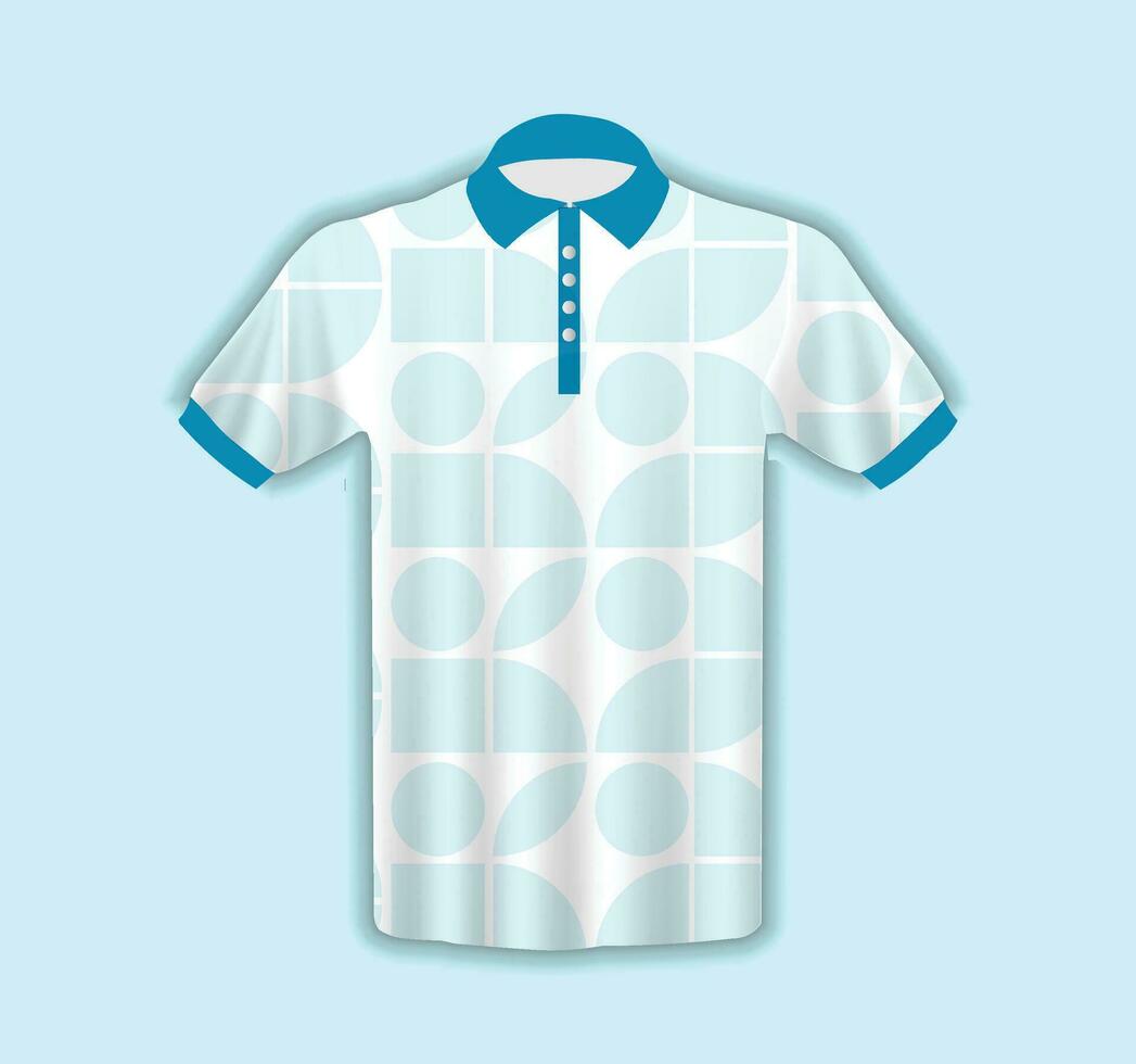 Men's T-shirt in 3D Style vector