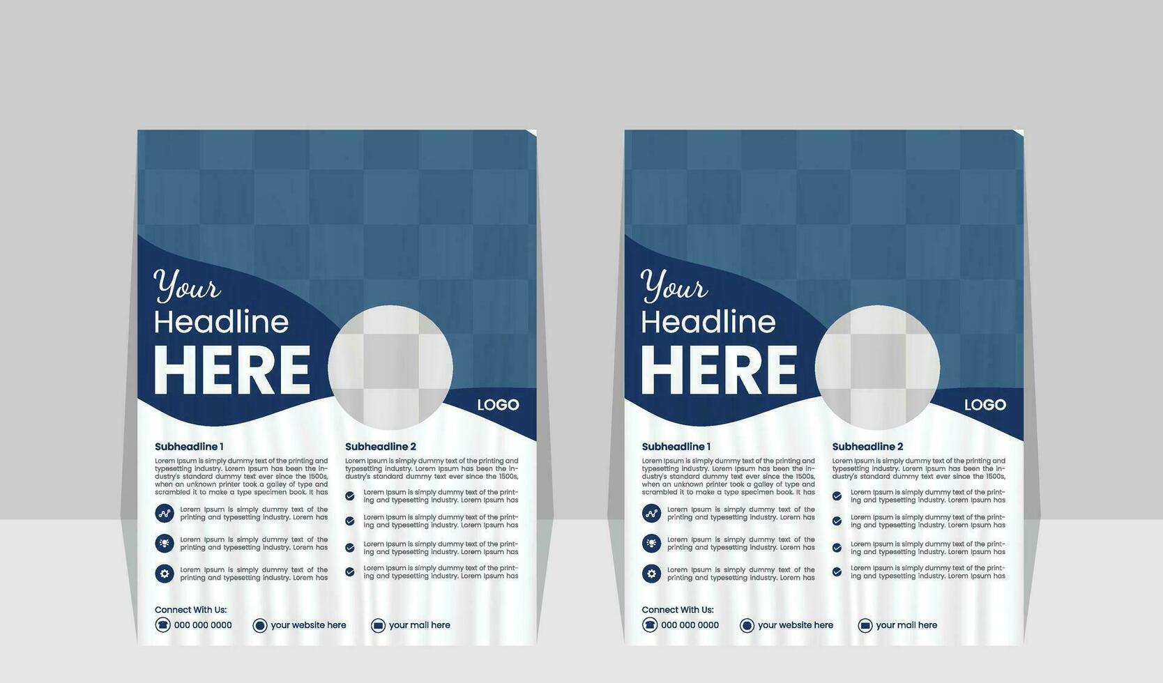 Flyer Design Templates for Professional Creative Business Pro Vector