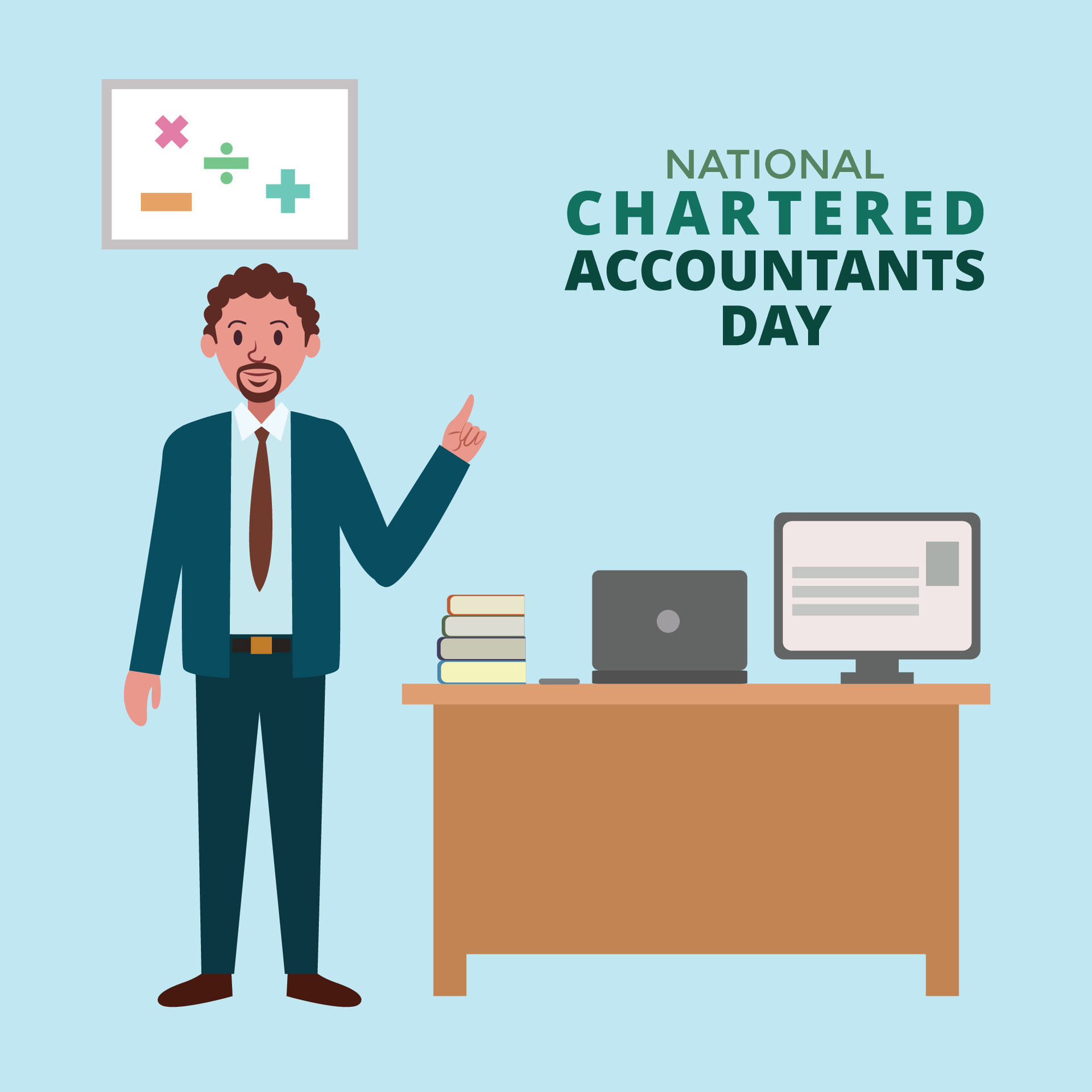 Vector illustration of Chartered Accountant Day 25409365 Vector Art at