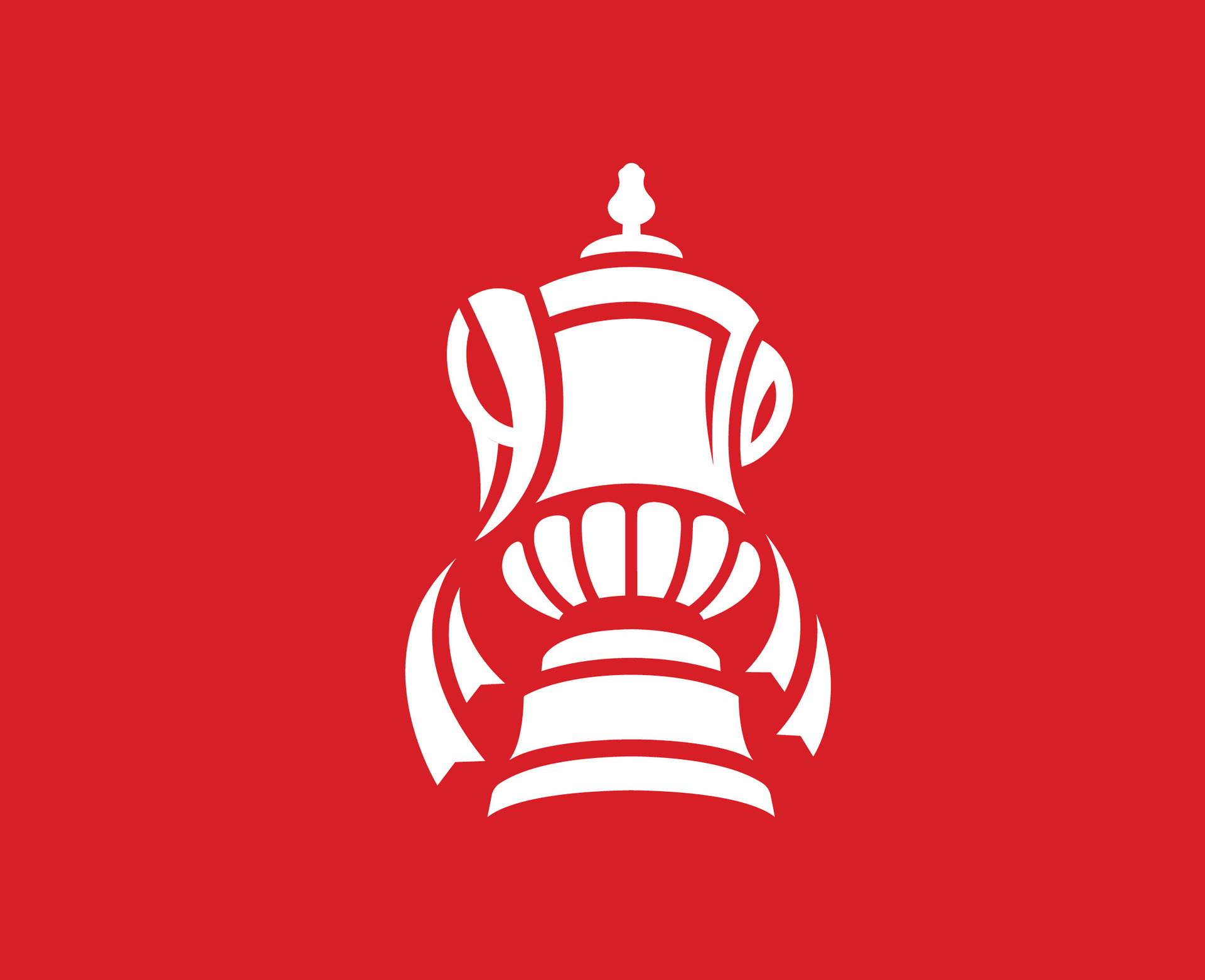 Emirates Fa Cup Logo White Symbol Abstract Design Vector Illustration
