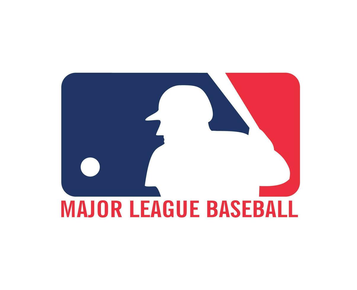 Major League Baseball Logo Symbol Abstract Design Vector Illustration