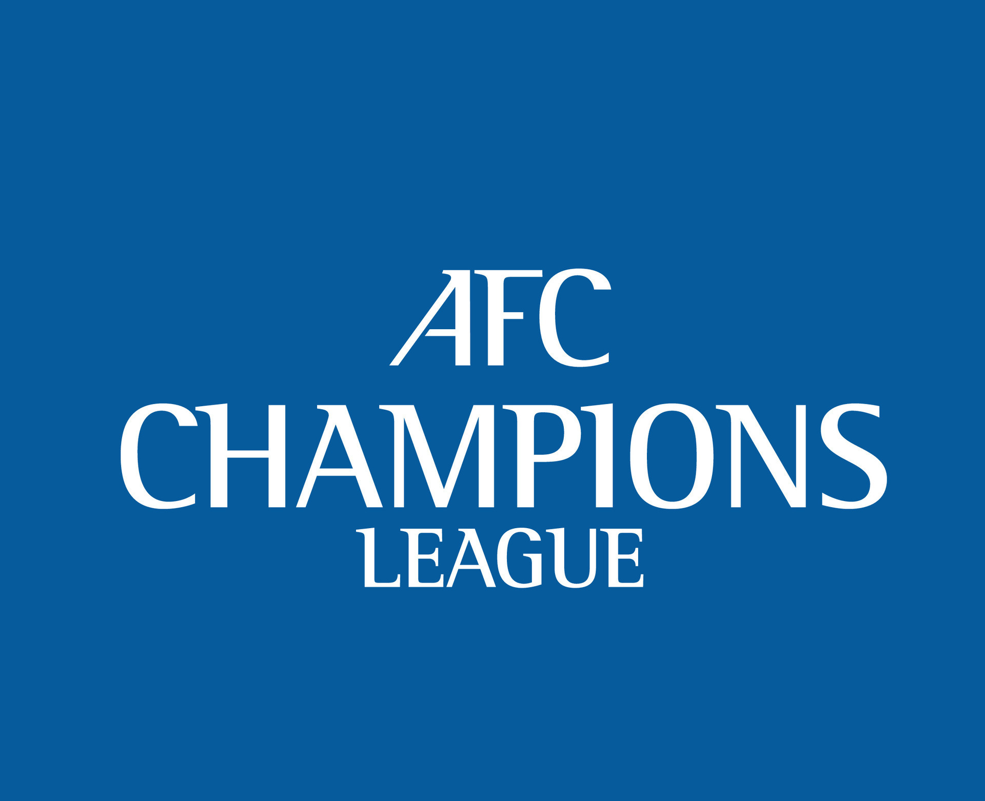 Afc Champions League Logo Name White Symbol Football Asian Abstract