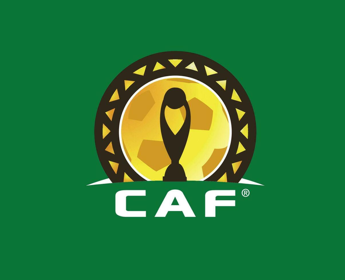 campeones liga coste y flete logo símbolo fútbol americano africano resumen diseño vector ilustración con verde antecedentes