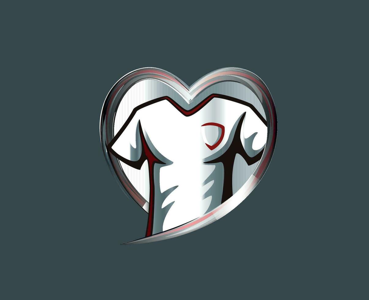 European Qualifiers Logo Symbol Abstract Design Vector Illustration With Gray Background