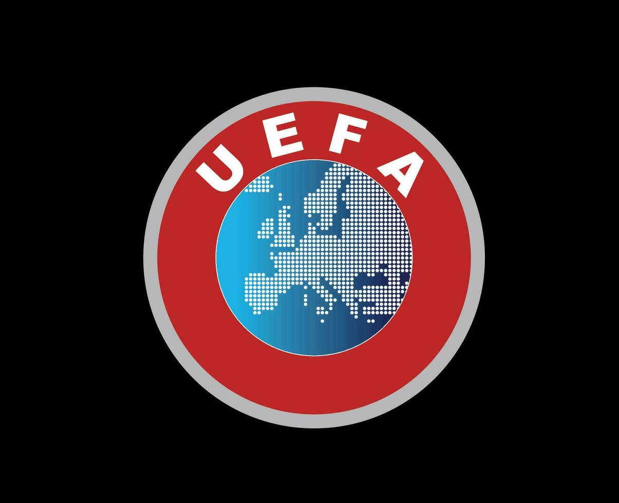 Uefa Symbol Logo Abstract Design Vector Illustration With Black Background