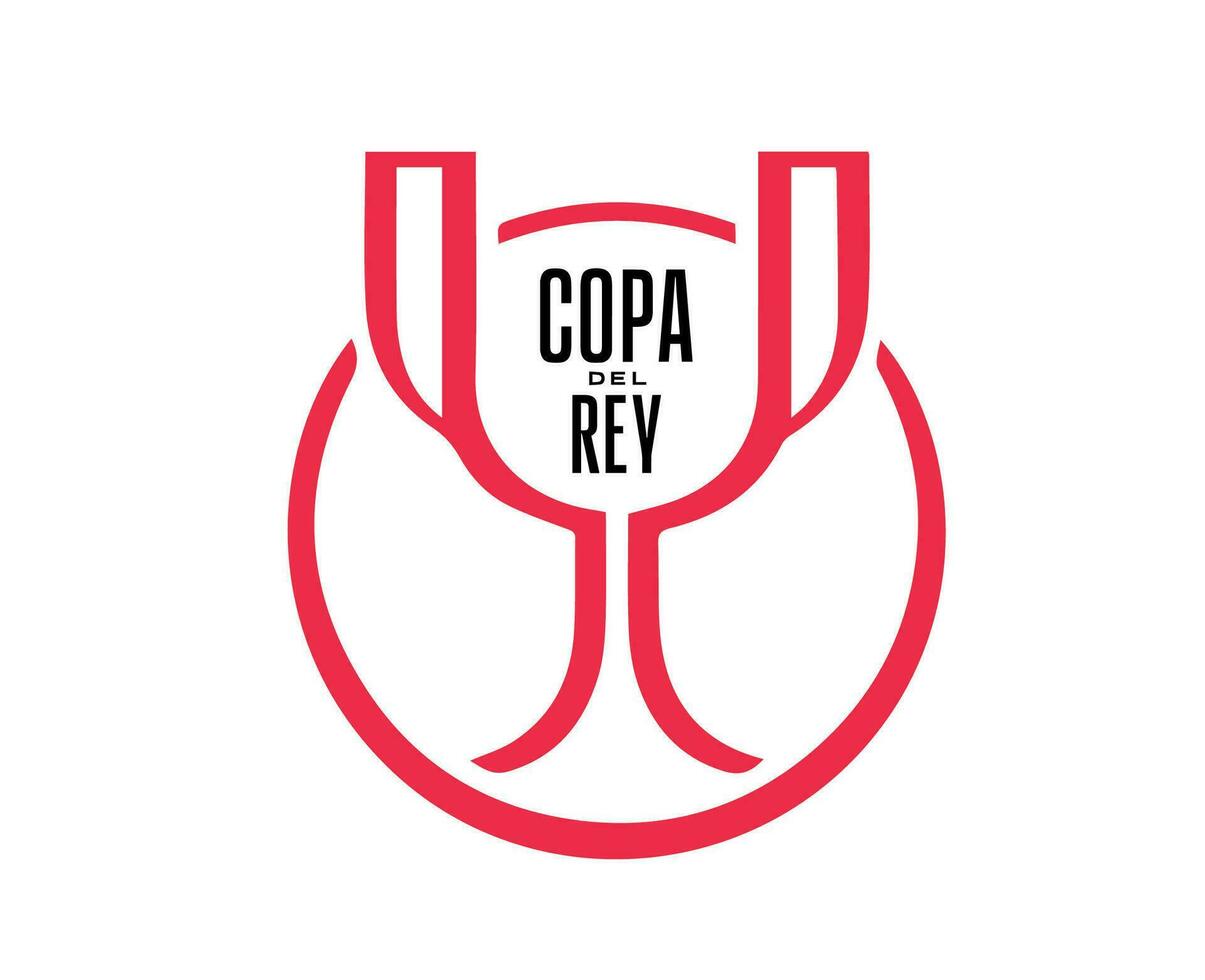 Copa Del Rey Logo With Name Symbol Abstract Design Vector Illustration