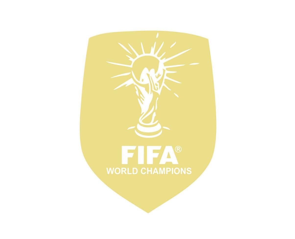 fifa mundo campeón Insignia logo símbolo resumen diseño vector ilustración