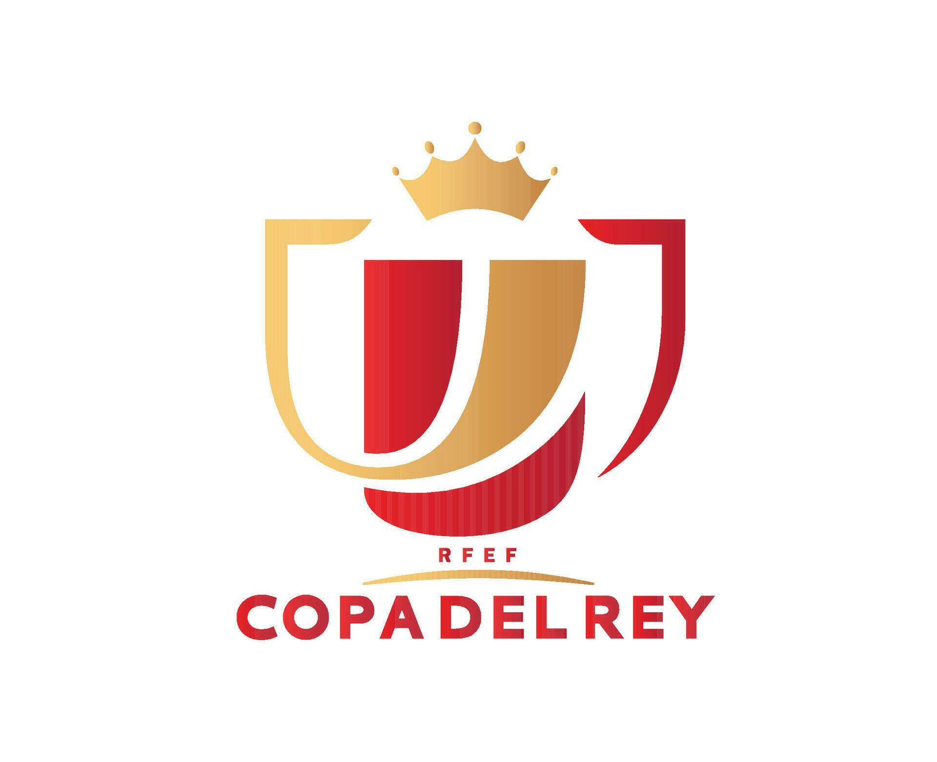 Copa Del Rey Spain Logo With Name Symbol Abstract Design Vector
