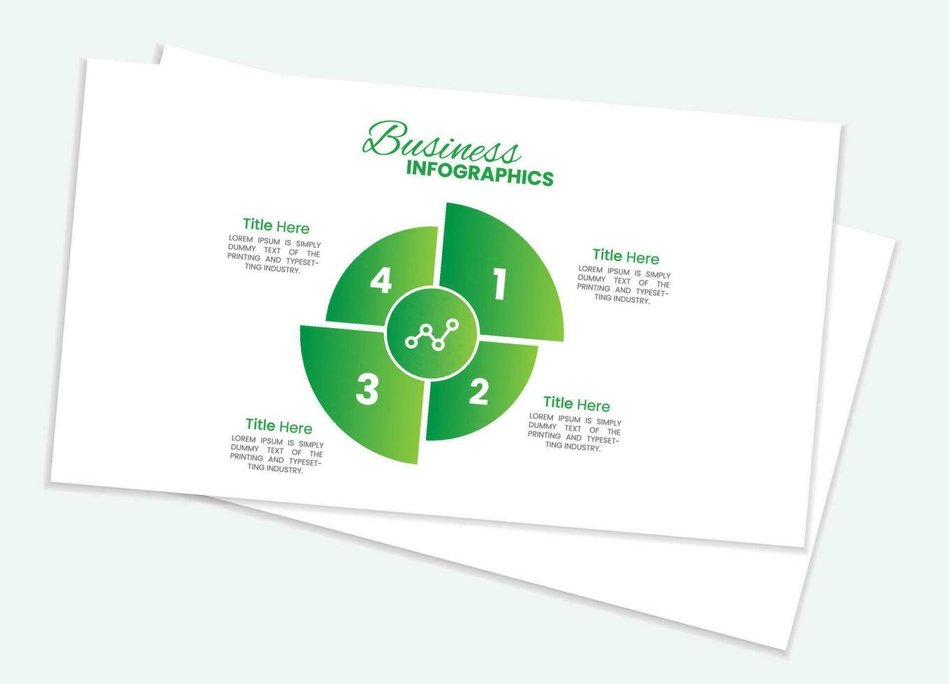 Business data visualization. vector