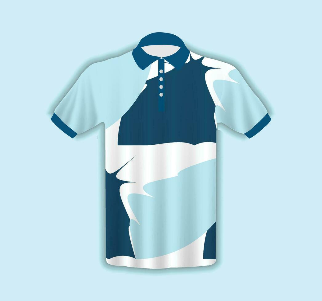 Men's T-shirt in 3D Style vector