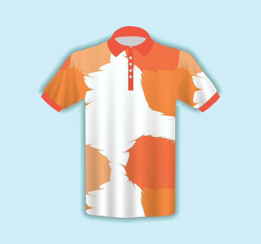 Men's T-shirt in 3D Style vector