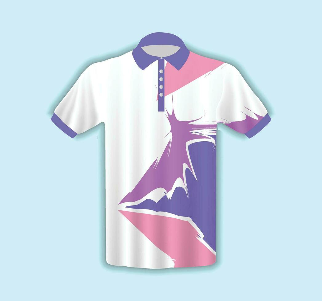 Men's T-shirt in 3D Style vector