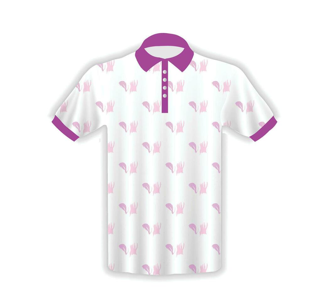 Men's T-shirt in 3D Style vector