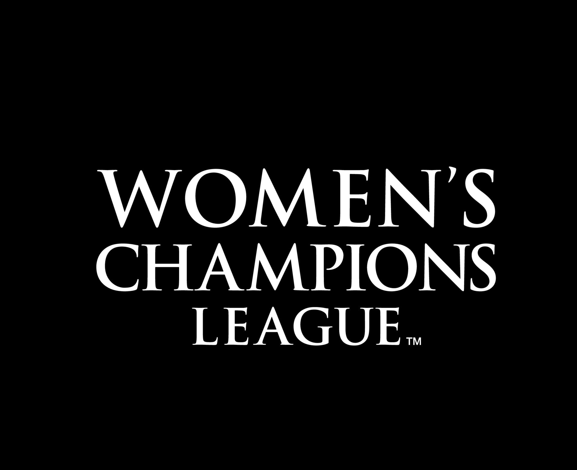 Women Champions League Logo Name White Symbol Abstract Design Vector ...