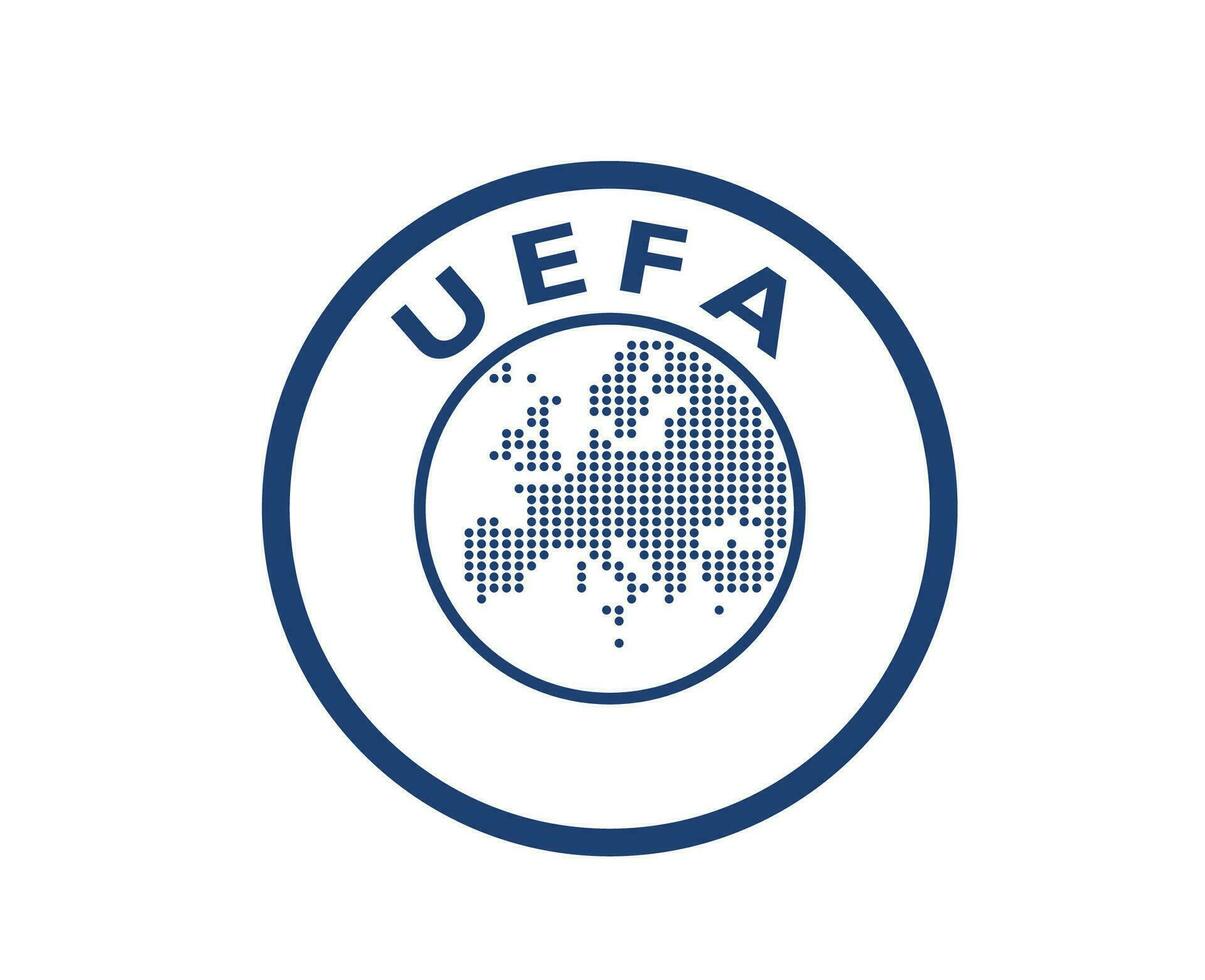 Uefa Europe Logo Blue Symbol Abstract Design Vector Illustration