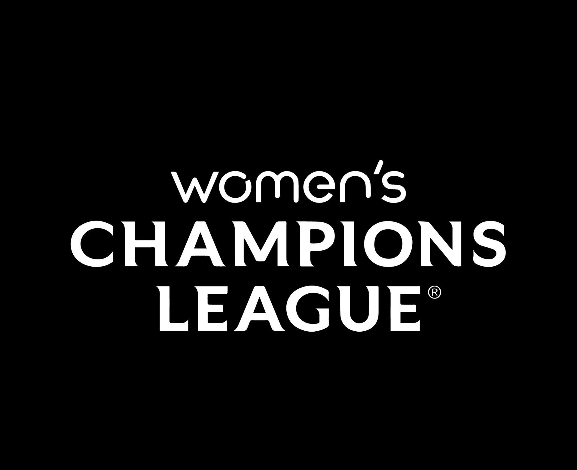 Women Champions League official Logo Name White Symbol Abstract Design ...