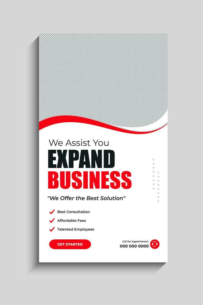 Digital Marketing Agency Social Media Story Template vector