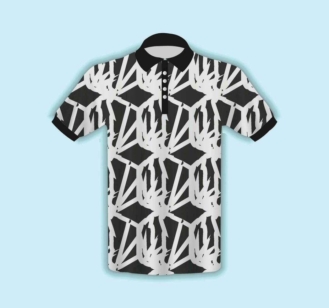 Men's T-shirt in 3D Style vector