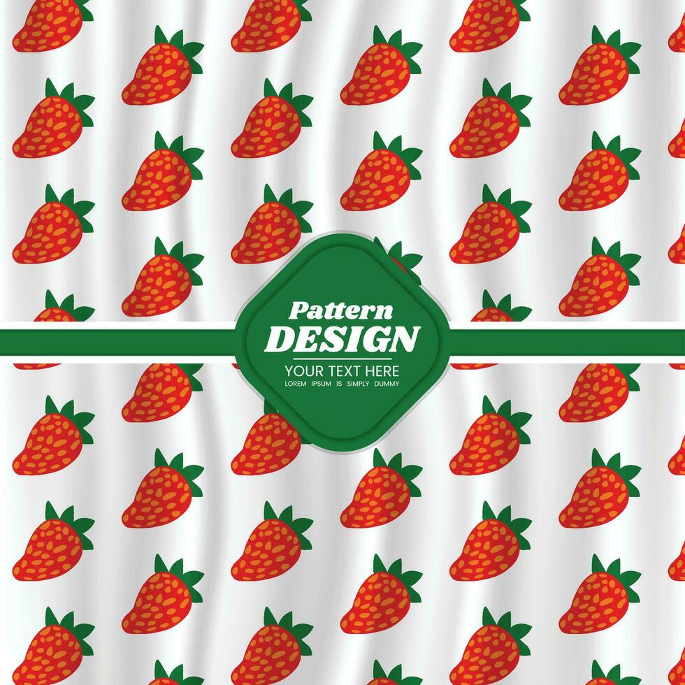fruit pattern background design vector
