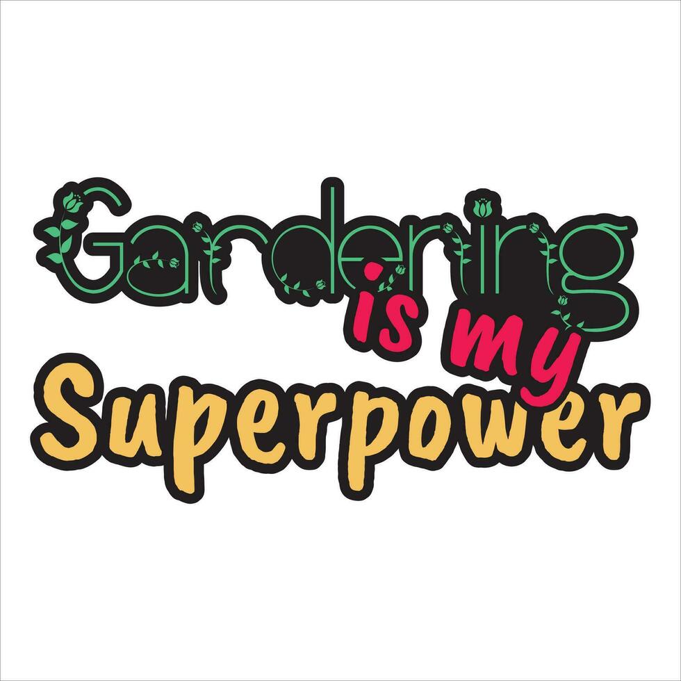 Gardening t shirt design vector