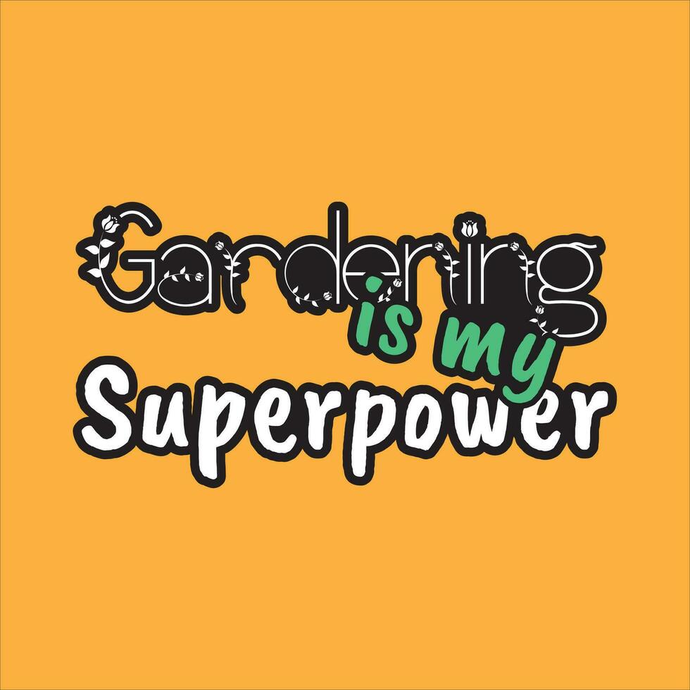 Gardening t shirt design vector
