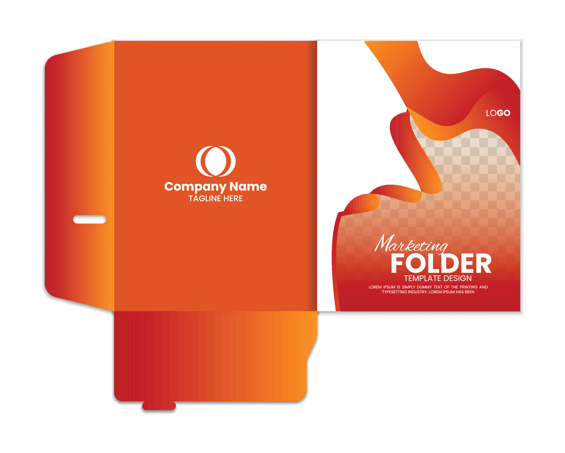 Presentation folder template design, Folder 25409963 Vector Art at Vecteezy