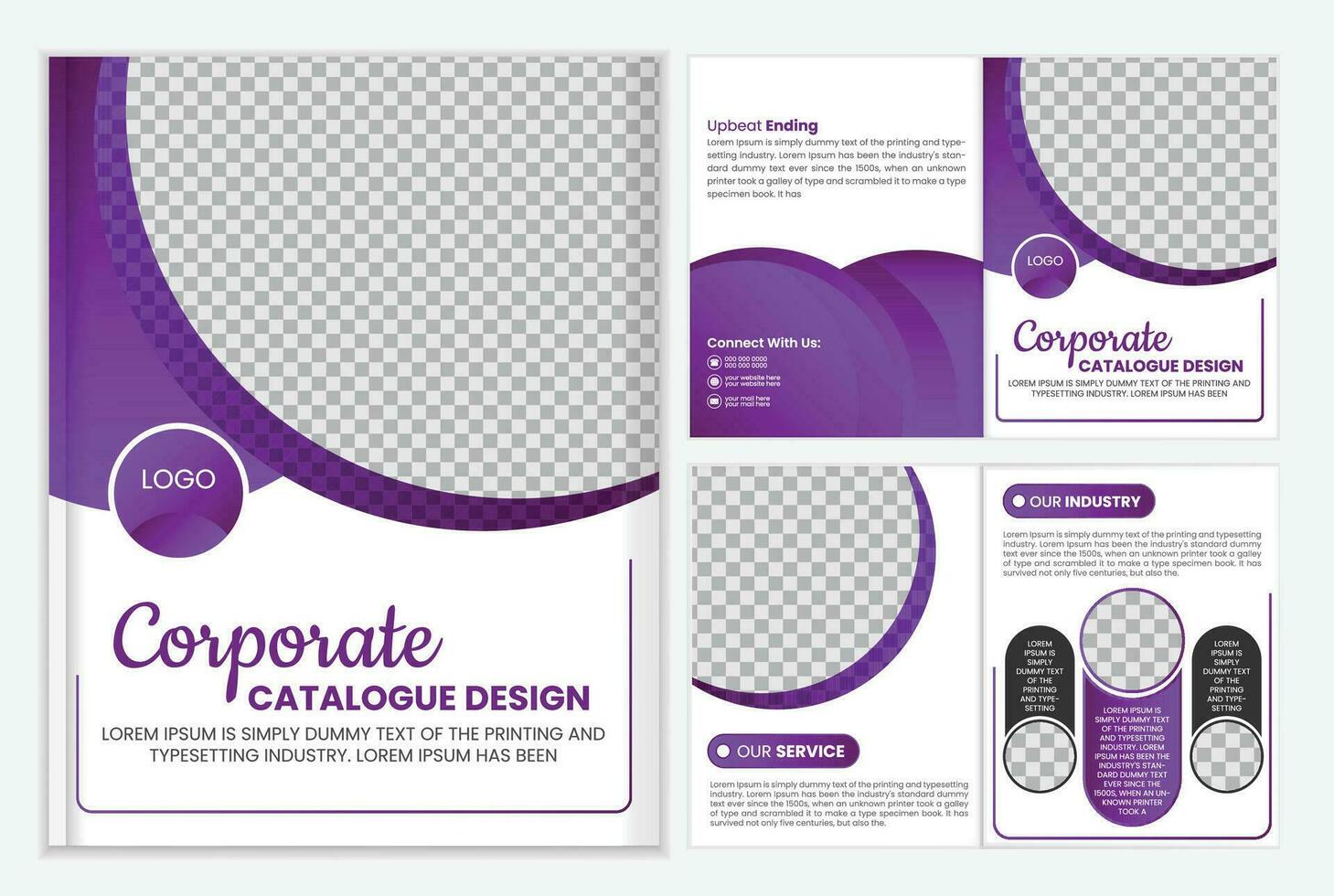 modern a4 product catalog design template vector