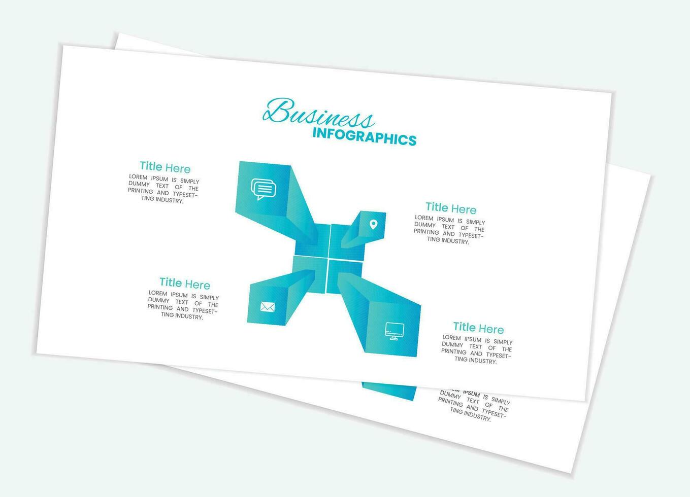 Business data visualization. vector template
