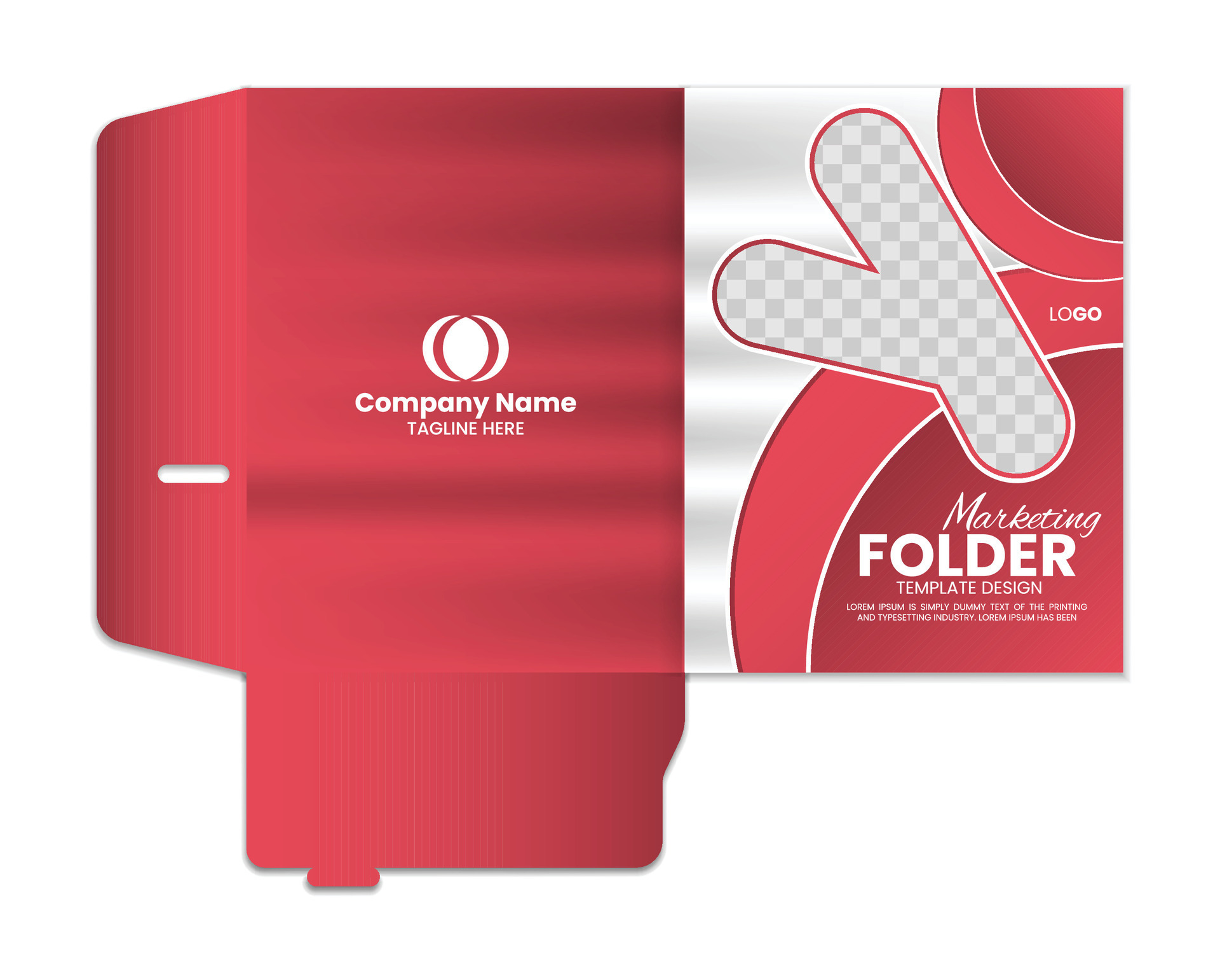 Presentation folder template design, Folder 25410010 Vector Art at Vecteezy