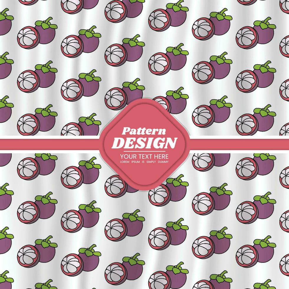 fruit pattern background design vector