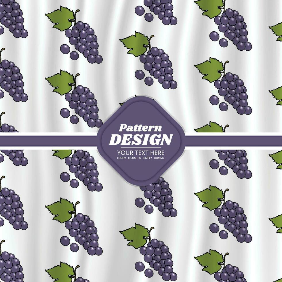 fruit pattern background design vector
