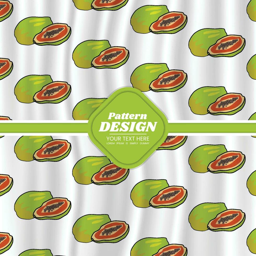 fruit pattern background design vector