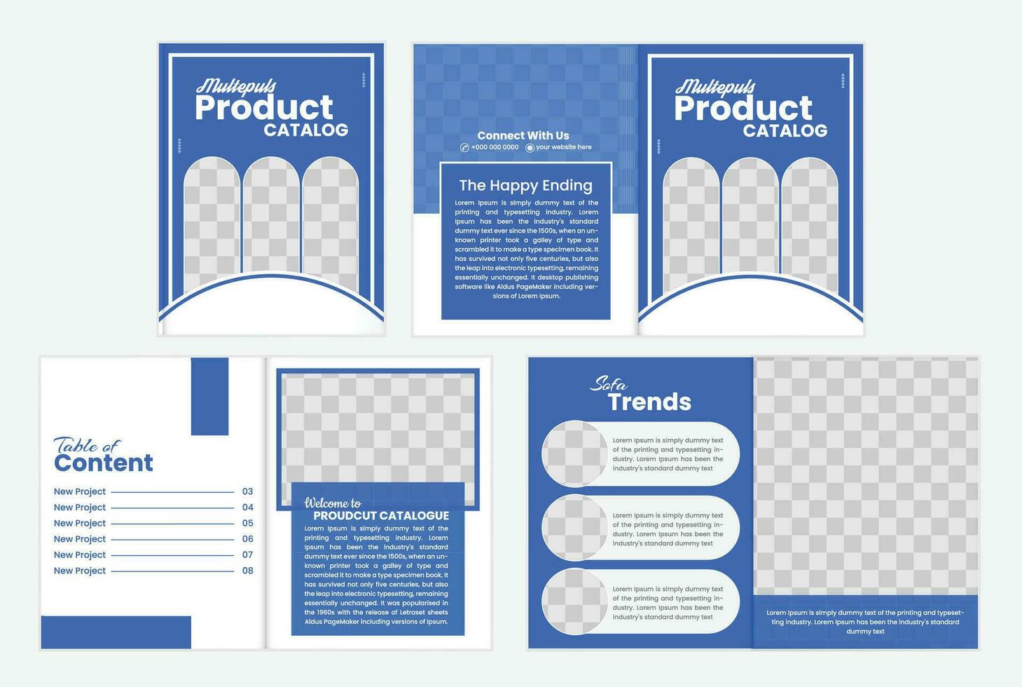 fashion catalog design vector