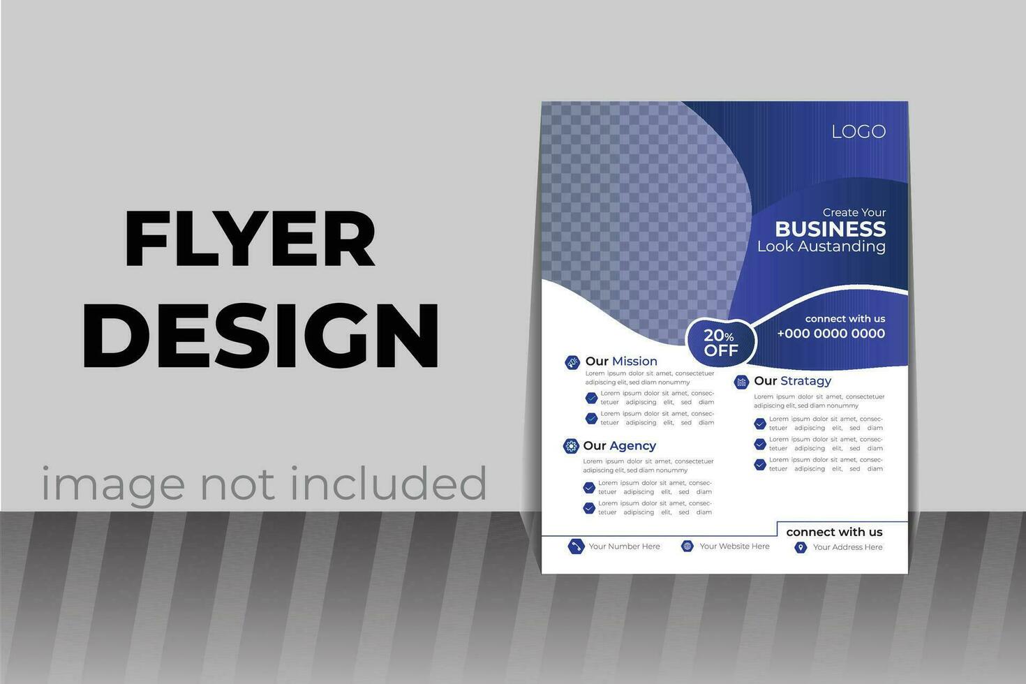 new modern business flyer design. vector