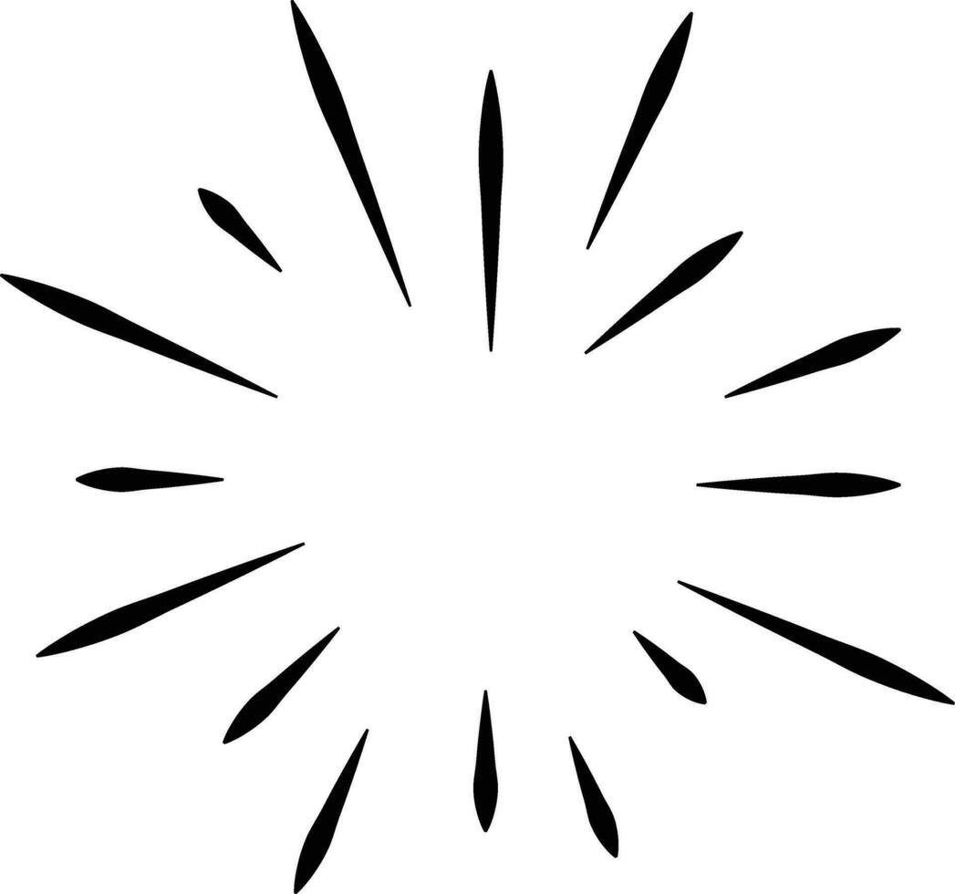 Fireworks, Explosion Celebration Line Icon Illustration vector