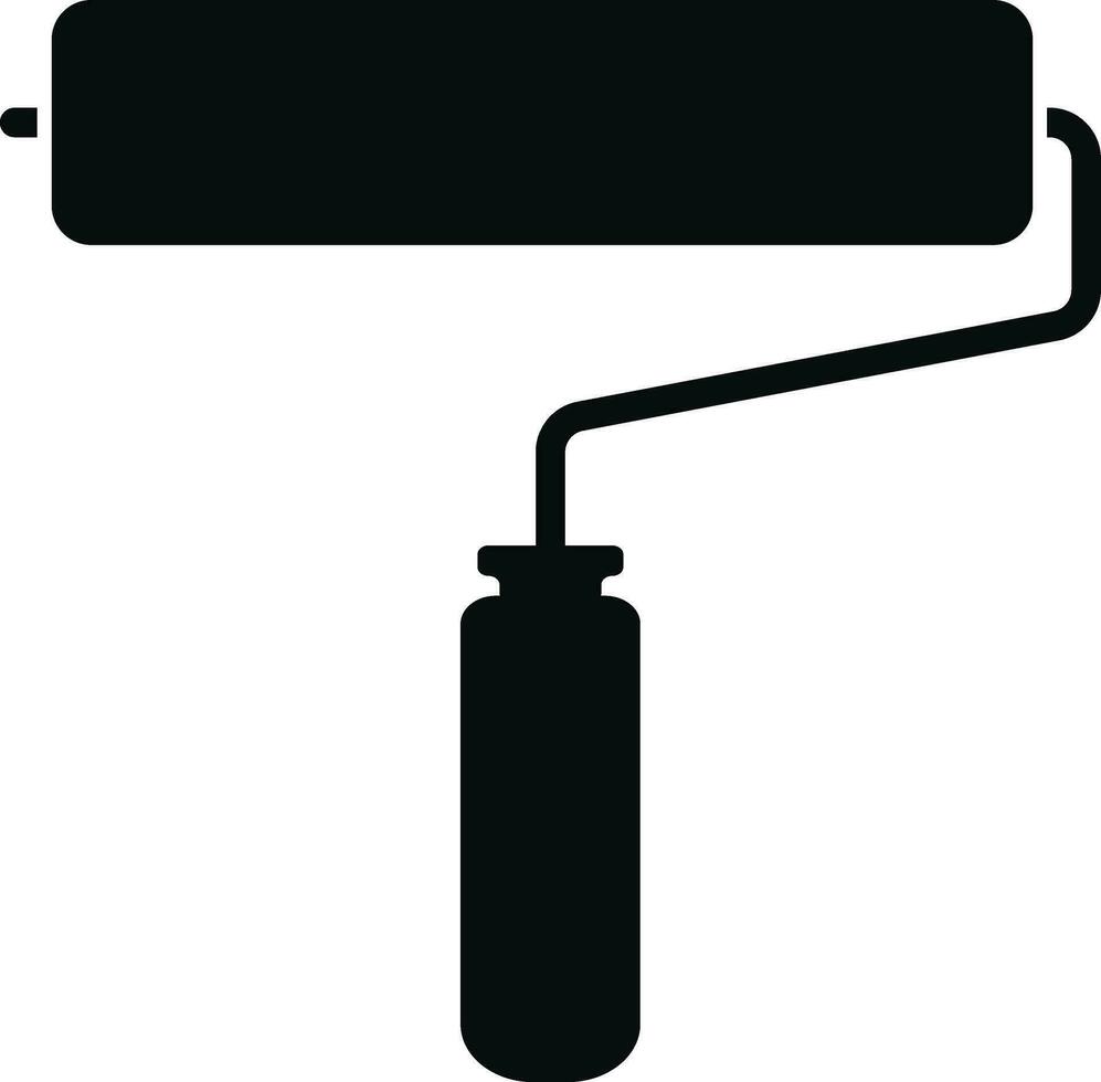 Simple Paint Roller Icon Illustration vector
