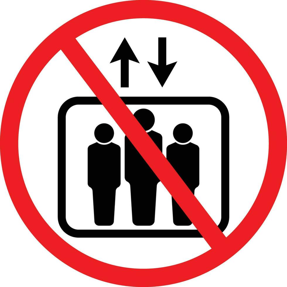Elevator Out of Service Icon vector