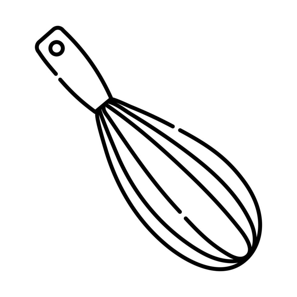 Whisk for Cooking. Whipping Up Food. Kitchen Utensils. Tool for Blend  Ingredient. Flat Cartoon Stock Vector - Illustration of white, stainless:  233107556