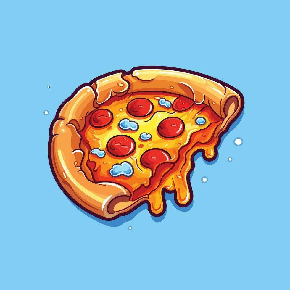 Pizza goteo vector