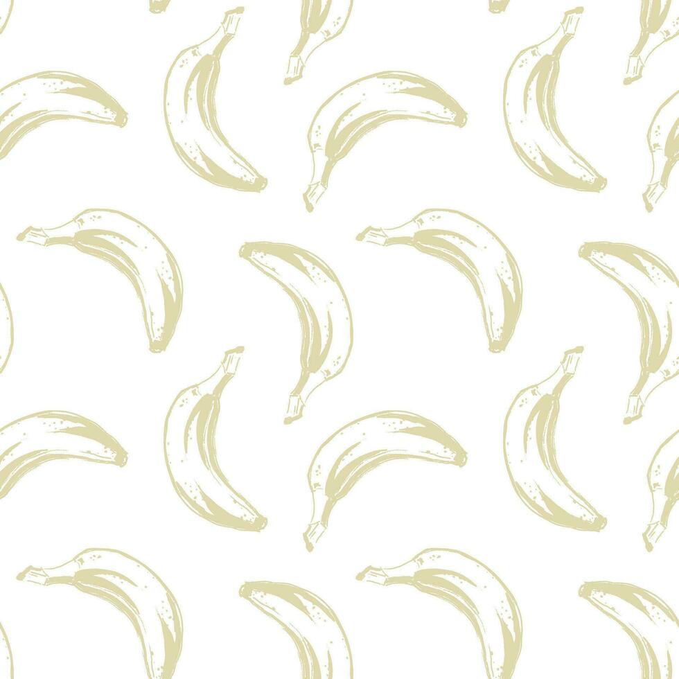 Vintage pattern with banana for decorative design. Fabric print. vector