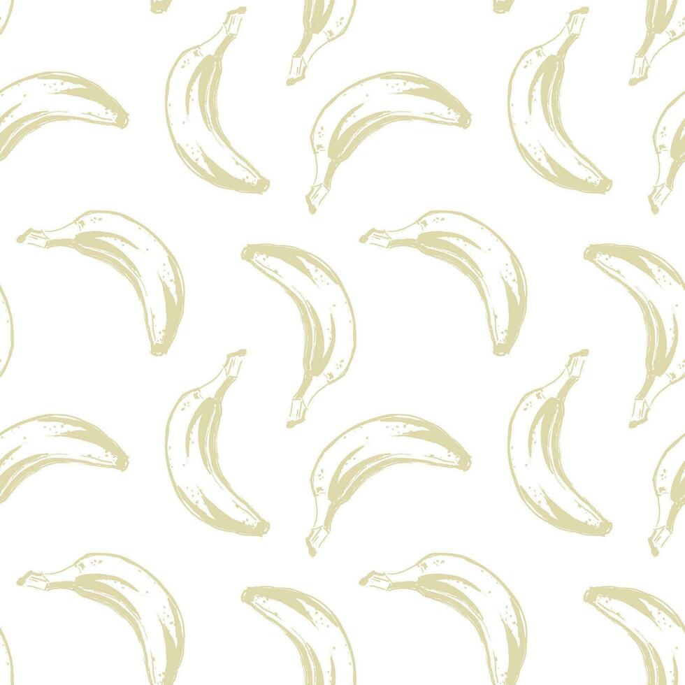 Vintage pattern with banana for decorative design. Fabric print. vector