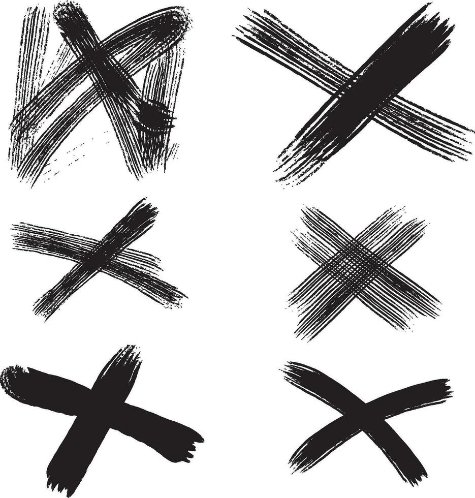 Vintage paint strokes, great design for any purposes. vector