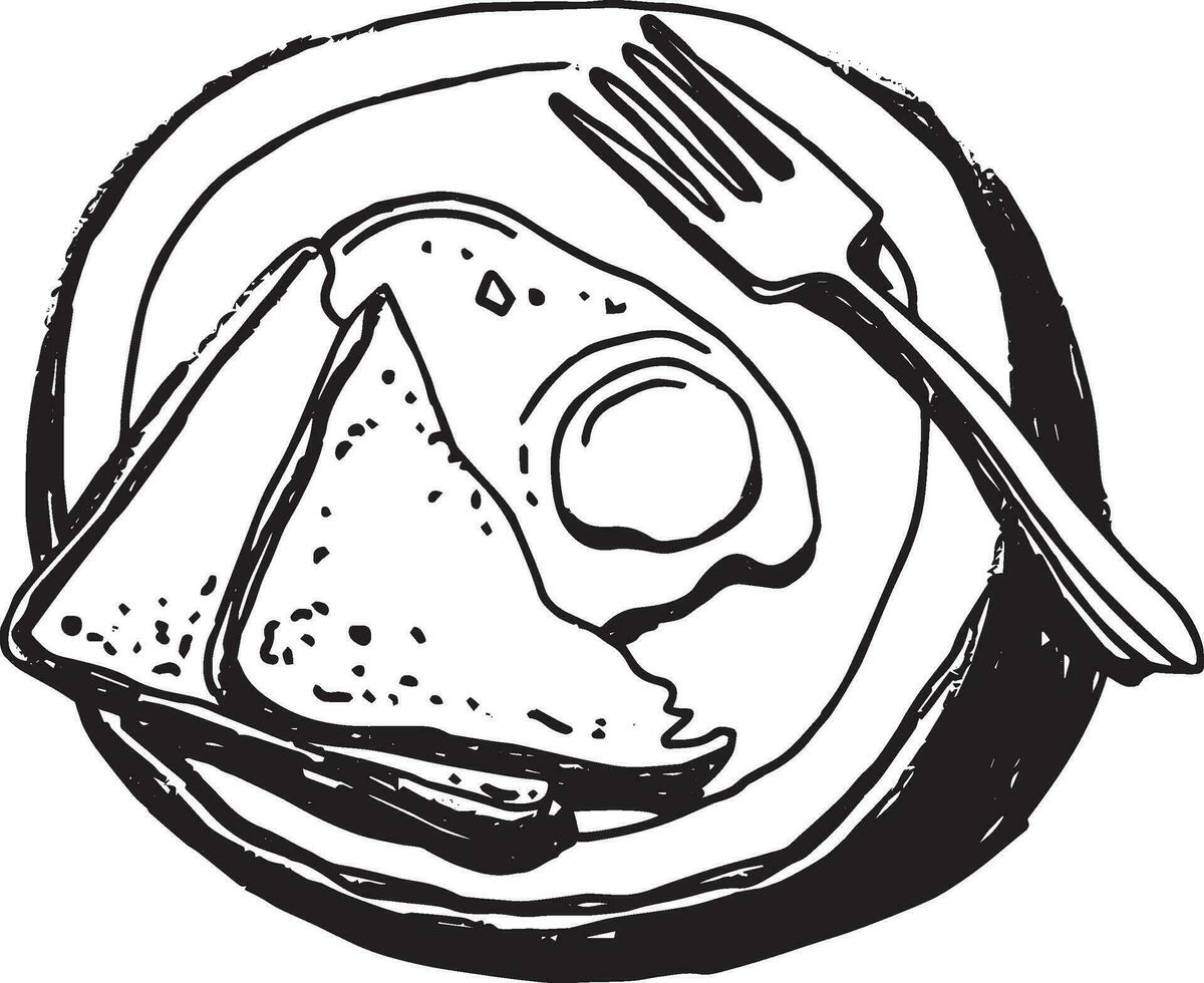 Realistic closeup of breakfast. vector