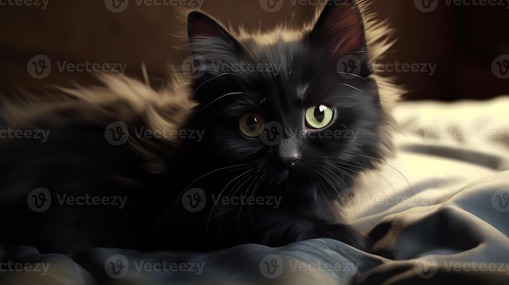 cat black aesthetic photo
