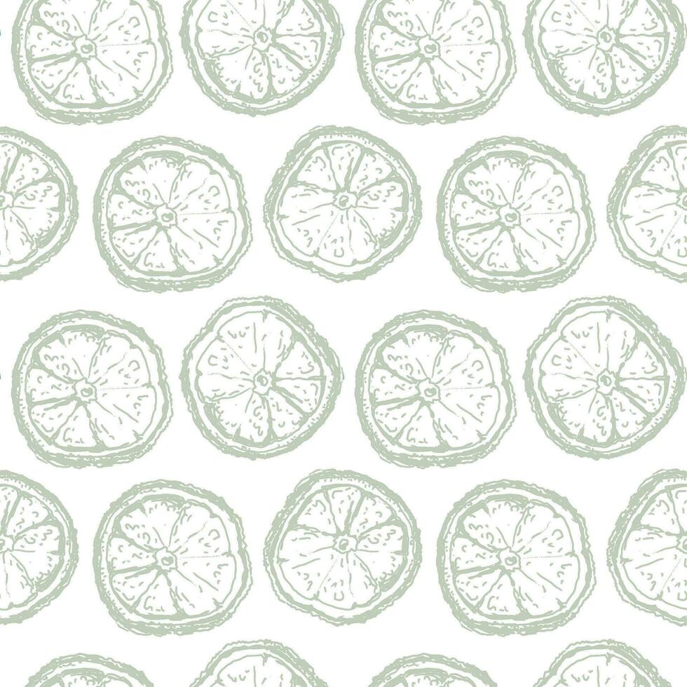 Vintage pattern with orange for decorative design. Fabric print. vector