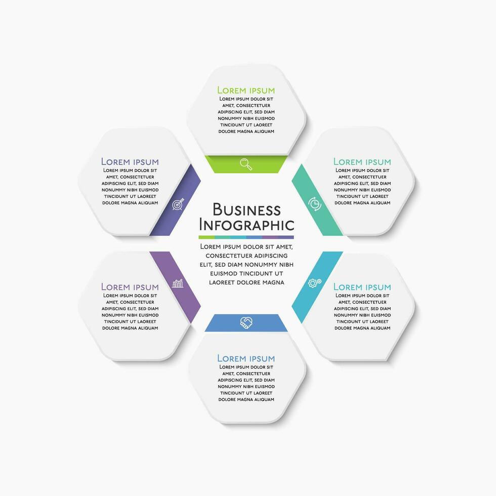 Presentation business infographic template vector