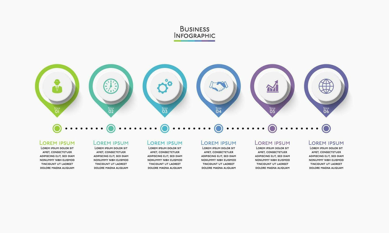 Presentation business infographic template vector