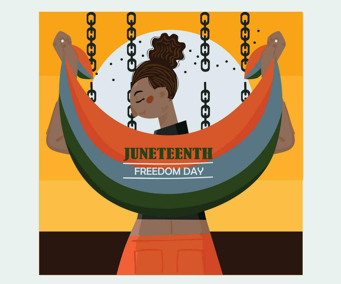 Juneteenth Celebration Illustration vector