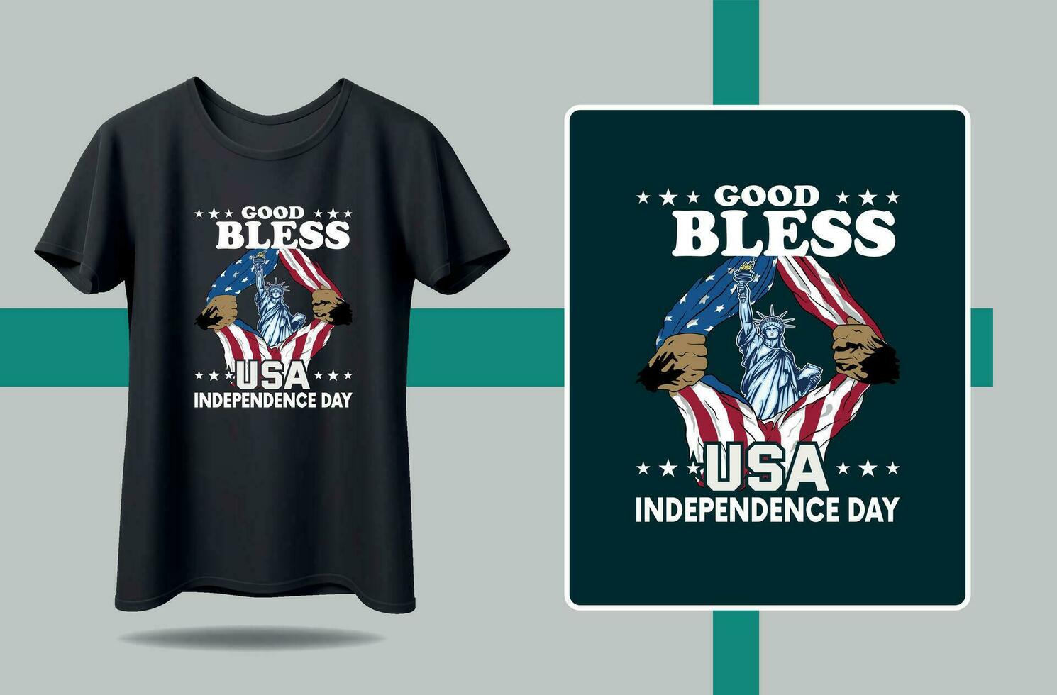 good bless American vector
