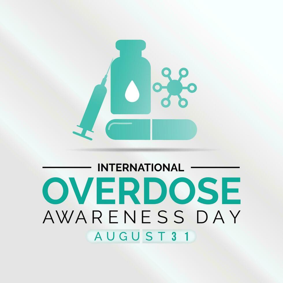 Overdose Awareness Day design vector